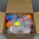 Sosation 150 Pcs 1.77 Inch Gumball Vending Machine Capsules Empty Round Plastic Containers for Prizes Party Favors (Stylish Color) (['Yellow', 'Orange', 'Pink', 'Red', 'Green', 'Light Blue', 'Purple', 'White'])