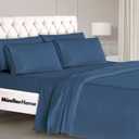 Mueller Luxury 6 Piece Queen Sheet Set - Ultra-Soft 1800 Series, Cooling & Breathable Hotel Quality Bed Sheets, Deep Pocket up to 16" - Hypoallergenic, Wrinkle-Resistant, Oeko-TEX, Navy