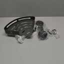 XDMASU 2Pack Suction Cup Corner Shelf, No Drill Bathroom Wall Mounted Organizer, Space Saving Triangle Shower Caddy for Toiletries Soap Shampoo Cosmetics 