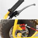 FVRITO Upgraded Mini Bike Hydraulic Disc Brake Kit for Baja DB30 Doodle Bug Blitz Dirt Bug Racer 97cc 79cc Predator 2.8hp Engine with 180mm Brake Disc Rotor Master Cylinder Caliper Pads Assembly Parts