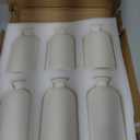 White Bud Vases Set of 6 - Mini White Ceramic Vases for Flowers, Modern Bud Vase for Table Decor, Boho Small Vase for Home Decor, Centerpieces in Bulk for Wedding, Home, Table, Party Decor