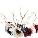Vivivalue Floral Crown Girl Floral Headband Flower Headpiece Halo Wedding Party Photos