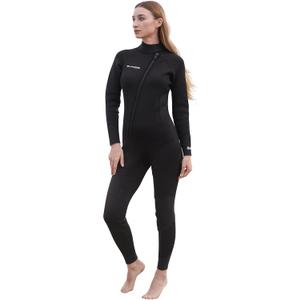 Layatone Womens 3mm Shorty Neoprene Wetsuit, Mens Full Body Front Zipper Wet Suits for Diving,Snorkeling Surfing Swimming, X-Small