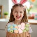 24/16/36 Pcs Easter Speckled Eggs, 2.4" Multi Colors Plastic Eggs for Easter Decorations, Pastel Easter Decor,Bowl & Vase Filler, Easter Basket Filler and Spring Table DIY Decor