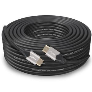 4K HDMI Cable 50Ft High Speed HDMI 2.0 Cable Support 4K/60Hz,3D,1080P,18Gbps Transfer-Grey