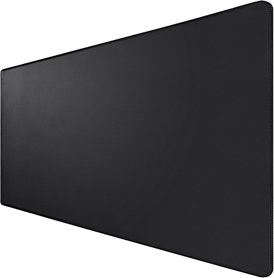 Large Mouse Pad, Desk Mat with Non-Slip Rubber Base, Waterproof Gaming Mousepad with Stitched Edges, XXL Computer Long Keyboard Mouse Mat for Gamer, Office & Home, 31.5" x 15.7", Black
