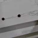 Farmhouse TV Stand for 60 Inch TV, 30" Tall Entertainment Center with 2 Drawers & Sliding Barn Door, Rustic Media Console with Storage Shelves, 55" Wood Television Stand for Living Room, White