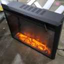 Benrocks 36'' Electric Fireplace Inserts, Recessed & Built in Wall Electric Fireplace Heater with Fire Crackling Sound, Adjustable Top Light & Flame Speed, Overheating Protection, 750/1500W Black