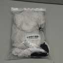 BERON 14 Inches White Wig with Bangs Short Curly White Wigs for Women Daily Party Hairnet Include