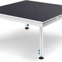 Tandefio Portable Stage with Height Adjustable Riser (24" -40") Platform Modular System Stage Easy to Carry Assemble for Performances at School Auditoriums Concerts Restaurants Bars (1 Pcs,4 x 4 ft)