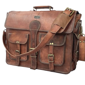 Cuero DHK 16 Inch Vintage Handmade Leather Messenger Bag Laptop Briefcase Computer Satchel Bag for Men & Women (16 Inch Medium)