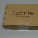 Ravinte 30 Pack Solid 5 Inch Center to Center Slim Square Bar Drawer Handles Black Drawer Pulls Kitchen Cabinet Hardware Kitchen Handles Matte Black
