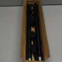 Shower Curtain Rod Adjustable 43-78 inch, 1"Diameter Spring Tension Curtain Rod No Drill, Anti-Rust Non-Slip Shower Rod, Black Shower Curtain Rod for Bathroom Tension