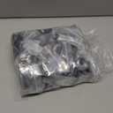 Moxweyeni 48 Pcs Iron Baluster Shoes Stair Flat Shoe with Screw for 1/2 Inch Square Scroll Basket Twist Knuckle Staircase Balusters Metal Spindle Railing, Satin Black