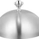 Stainless Steel Food Cover Dish Dust Cover Dome Steak Lid for Home Restaurant Dish Dust Cover