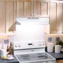 Broan-NuTone 413001 Non-Ducted Ductless Range Hood with Lights Exhaust Fan for Under Cabinet, 30-Inch, White