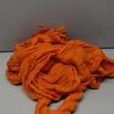 FEXIA 3 Pack Orange Fall Table Runner 35x120 Inches for Baby Shower Decoration Gauze Rustic Table Runner for Wedding Party First Communion Centerpiece Engagement Bridal Shower Boho Decoration