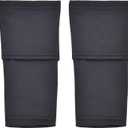 Northdeer Soccer Shin Guards Sleeves with Optimized Insert Pocket(1Pair) (M (4'7"-5'3"), black)