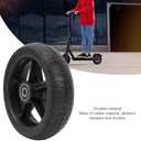 Electric Scooter Rear Wheel Assembly, Shock Absorbent 6.5in Anti Slip Rubbe, Material,Explosion Proof Scooter Rear Tire Wheel for Replacement