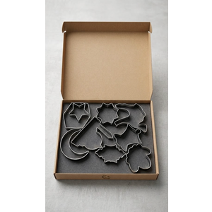 Pastry cutter, set of 9, mixed shapes stainless steel