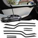 Inner Door Trim Cover Compatible with Tesla Model S 2024 2023 2022 2021 2020 2019 Interior Moldings Trims Door Side Molding Trim Cover