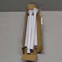 White Shower Curtain Rod,1 Inch Diameter Stainless Steel Adjustable Spring Tension Rods 32 to 80",with Holders,Anti-Slip,Curtain Rods No Drilling(1 Pack)