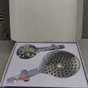 MakeFit Dual Handheld Shower Head Combo, 2-in-1 Rain Shower Heads System 8 Inch Rainfall Shower Head and 10 Modes High Pressure Hand Held Showerhead with Built-in Power Wash