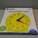 Learning Resources Big Time Learning Clock - Teacher Classroom Must Haves, Elementary School & Montessori Activities, Math Manipulatives, Time Flash Cards, Gifts for Boys and Girls (13-1/4 in)