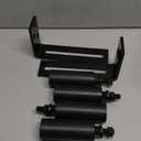 2 Pack 4" Universal Gate Roller Guide,Nylon Slide Gate Guide Rollers with Black L Bracket, Gate Hardware Roller Kit for Sliding/Rolling Gates/Barn Door Guide -2 KitBlack