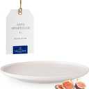 Villeroy & Boch - Afina Collection Large Dinner Plate, Premium Porcelain, Made in Germany, Plate for Main Courses, Dishwasher and Microwave Safe, 10.75 in Diameter, Stackable, Rich, Creamy White