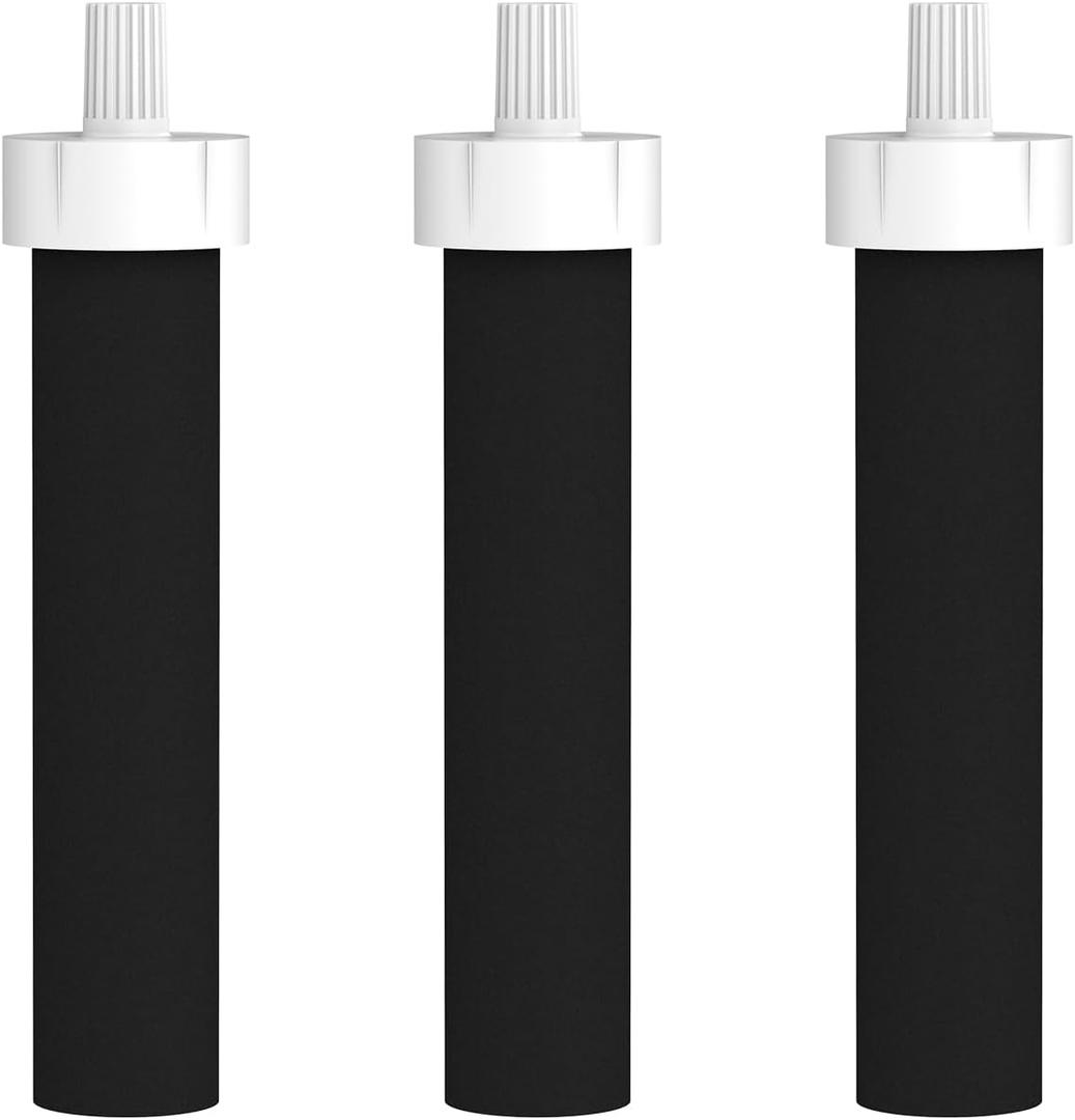 GLACIER FRESH Water Bottle Filters, Replacement for Brita BB06, Brita Hard Sided and Sport Water Bottle Filter, 3 Count