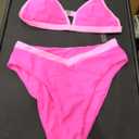 SUUKSESS Women Triangle High Cut Bikini Sets Sexy High Waisted 2 Piece Swimsuit Medium
