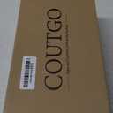 Coutgo Womens Slingback High Heels Bow Closed Pointed Toe Lace Patchwork Party Dress Shoes (8.5, Mesh Black)