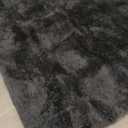Black Rugs for Living Room Fluffy 97 inch x 117 inch Bedroom Rug Non-Slip Area Rugs Shag Carpet for Nursery Kids PlayRoom Dorm Office Indoor 1.7'' Thick Modern Plush Carpets Boys