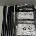 Gonfoam 3-Tier Expandable Shoe Rack,Adjustable Shoe Shelf Storage Organizer Heavy Duty Metal Free Standing Shoe Rack for Entryway Closet Doorway (Black)