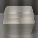 HBlife Makeup Organizer for Vanity with 2 Drawers, Large Bathroom Countertop Cosmetics Organizer Skin Care Storage, Easy to Store Lipsticks, Nail Polishes, Perfumes, Eyeshadow Palettes, All White (Medium)