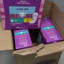 Poise Ultra Thin Incontinence Pads & Postpartum Pads for Bladder Leaks, 3 Drop Light Absorbency, Regular Length, 144 Count