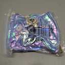 2 x Hiroyuki Iridescent Makeup Bag, 14 inches Cosmetic Bag, Large Capacity Travel Pouch (Face, blue)