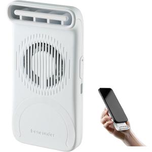 BENEUNDER Portable Handheld Fan, Magsafe Compatible Mini Small Hand Personal Fan with Magnetic Ring for All Device, 7000RPM Turbo Cooling, 4-Speed, Ultra-Lightweight for Gaming, Travel & Outdoor (White)