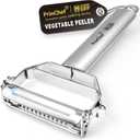 PrinChef Vegetable Peeler, 3 in 1 Versatile Y Potato Peeler for Kitchen| Ultra Sharp Julienne Peeler with Anti-Slip Handle | Stainless Steel No-Rust Veggie Peeler, Heavy Duty