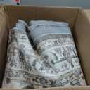 WITSHOCK Living Room Area Rugs 8x10: Soft Non-Slip Backing Washable Rugs Vintage Large Carpet for Bedroom Office Dining Room Kitchen Stain Resistant Home Decor Rug