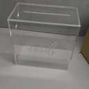 Hooqict Clear Acrylic Wedding Card Box with Slot Large Blank Gift Card Boxes for Reception, Party, Wishing Well, Money Box Holder, Graduation Decorations, Baby Shower