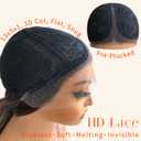 Highlight Skunk Strip Lace Front Wig, 16Inch Pre Plucked Glueless HD Lace Big Curly Wig for Black Women, Framing Highlights Brown Mix Blonde Color