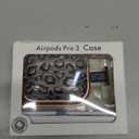 Inesore for AirPods Pro 3 Case 2025 with Lock, for Women Girly Floral Clear Case Compatible with Apple Airpods Pro 3rd Generation Cover, with Phone Stand,Keychain & Cleaner Kit - Leopard Print