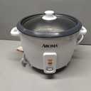 AROMA Rice Cooker, 8-Cup (Uncooked) / 16-Cup (Cooked), Pot-Style Rice Cooker and Soup Warmer with One-Touch Control, 4 Qt, White, ARC-368NG