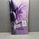 TutuBeer 1 Panel Purple Canvas Wall Art Purple Pictures Spa Stone with Water Lily Butterfly on the Water Pictures Poster Zen Wall Art for Living Room Bedroom Ready to Hang, 12x24 Inches