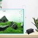 HIERYAN Super Mini Aquarium Single Sponge Filter with Oxygen Pump, 3-in-1 Filtration Ultra Quiet Air Pump, Quiet Submersible Foam Filter for Small Fish Tank 1-10 Gallon