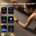 KEEPONFIT Smart Watch Answer/Make Calls, 1.85" Aluminum Case Alexa Built-in Fitness Tracker with IP68 Waterproof/100 Sports Modes/Heart Rate/Sleep for iOS/Android (Champagne Pink)