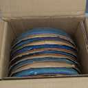 AmorArc 8.5'' Large Ceramic Pasta Bowls Set, 36oz Stoneware Bowls Set of 6 for Kitchen, Reavtive Glaze Bowls-Microwave,Dishwasher Safe for Pasta,Salad,Oatmeal-Ceylon Blue