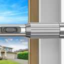 Silver Tension Curtain Rod 41-100In,Outdoor Curtain Rod | No Drilling for Window or Bathroom Patio, Heavy Duty Shower Curtain Rod,Rod Diameter 1.26In-One-bond stretching